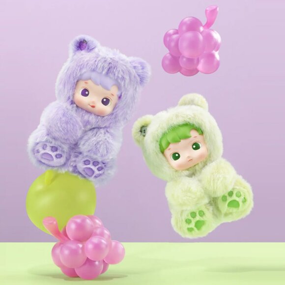 POP MART Hacipupu Gummy Bear Plush Pendant Green Apple Flavor - Picture 5 of 6